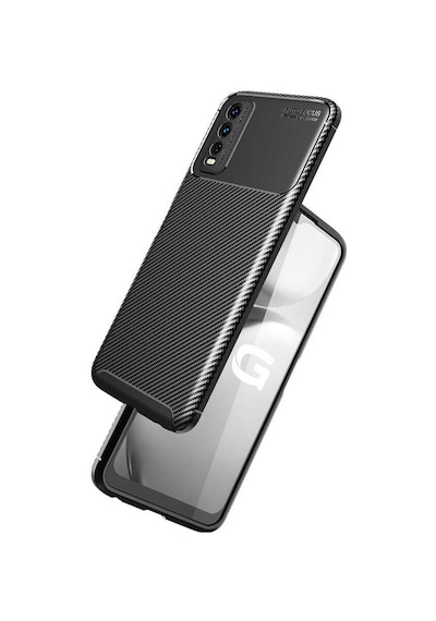 Goocamp Vivo Y20s Kılıf Negro Silikon Kapak - Siyah Siyah