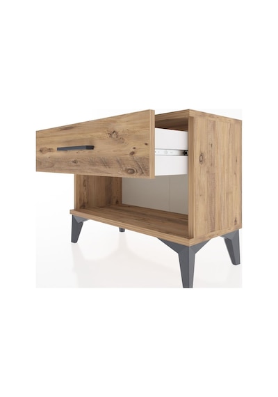 Arges Komodin Tek Çekmeceli 60x30x48 Çam-çam Atlas Çam