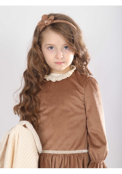 Xo Kids Kız Çocuk Elbise 1-5 Yaş 4734 KREM