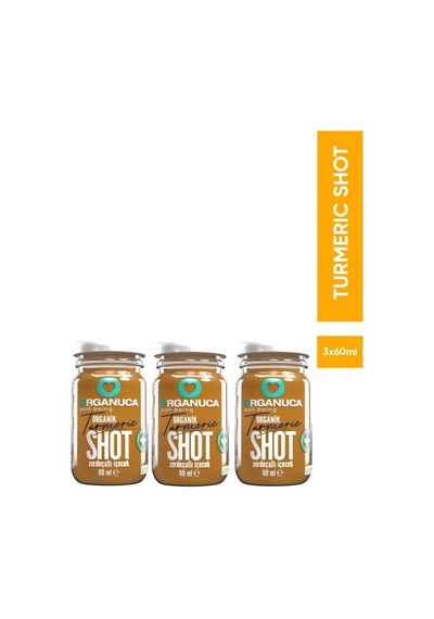3'lü Organik Zerdeçallı İçecek Turmeric Shot 60 Ml