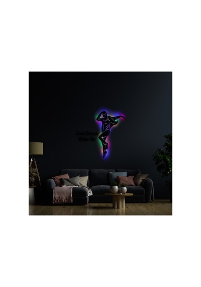 Led Işıklı Dans Temalı Tablo Dylon Dekoratif Gece Lambası Çok Renkli - 745710289 Çok Renkli