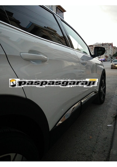 S-Dizayn Peugeot 3008 Krom Yan Kapı Çıtası 4 Prç. 2016  Üzeri