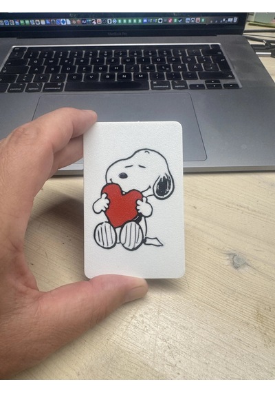 3d Baskı Sevimli Köpek Desenli Dekoratif Banka Kartı Kılıfı