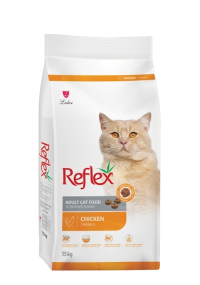 Reflex Tavuklu ve Pirinçli Yetişkin Kedi Maması 15 KG
