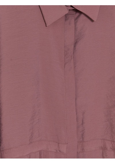 Lcw Modest Bordo Modal Karışımlı Kadın Gömlek Tunik
