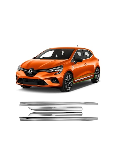 Sedadizaynotoltd.Şti Renault Clio 5 Krom Yan Kapı Çıtası 2019 Sonrası