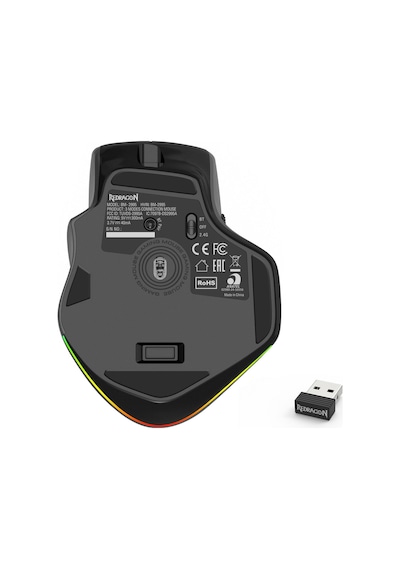 Redragon Büyük Kablolu Oyun Tri-modlar 2.4g/bluetooth/kablolu Şarj Edilebilir Ergo Rgb Fareşi, 2 Yan Düğmeli, 6 Arka Aydınlatmalı Mod, Makro Oyuncu , 001 Redragon Büyük Kablolu Oyun Tri-modlar 2.4g/bluetooth/kablolu Şarj Edilebilir Ergo Rgb Fareşi, 2 Yan Düğmeli, 6 Arka Aydınlatmalı Mod, Makro Oyuncu , 001