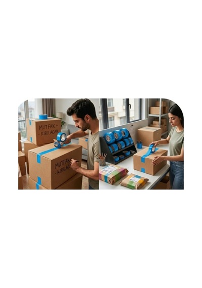 Mavi Koli Bandı 45 Mm 100 Mt 6 Adet Diğer