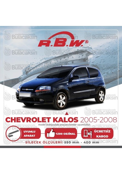 Rbw Chevrolet Kalos 2005 - 2008 Ön Muz Silecek Takımı