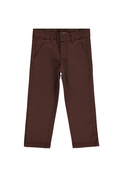 Civil Boys 3 Cepli Chıno 2-5 Yaş Pantolon - Kahverengi Koyu Kahve