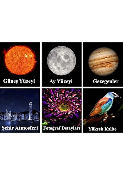 DailyTech 350X Profesyonel Ultra HD Astronomik Monoküler Teleskop