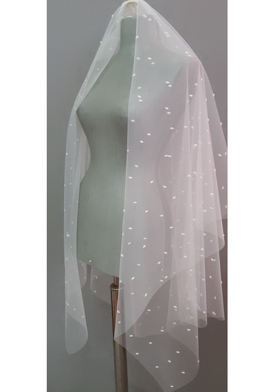 Suzanna Moda Özel Tasarım Oval Sivri Uç İncili Taraklı Kırık Beyaz Gelin Duvağı 1.25 M & 85 Cm Çift Kat Suzanna Moda Özel Tasarım Oval Sivri Uç İncili Taraklı Kırık Beyaz Gelin Duvağı 1.25 M & 85 Cm Çift Kat