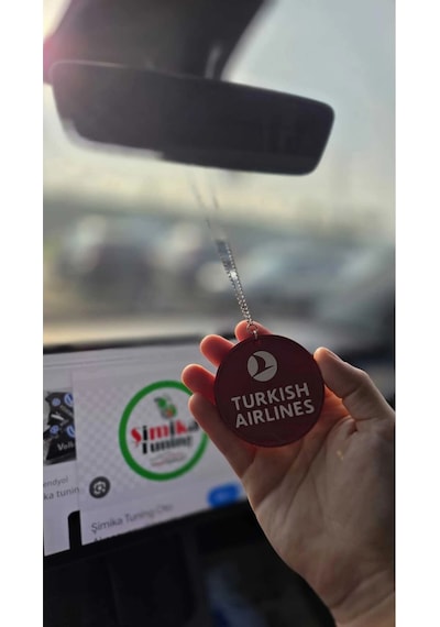 Türkish Airlines Dikiz Aynası Süsü Zincirli
