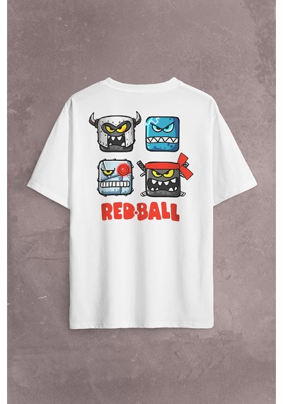 Red Ball 4 Crazy Kırmızı Top Redball Sırt Ön Baskılı Oversize Tişört Unisex T-shirt 001 Red Ball 4 Crazy Kırmızı Top Redball Sırt Ön Baskılı Oversize Tişört Unisex T-shirt 001