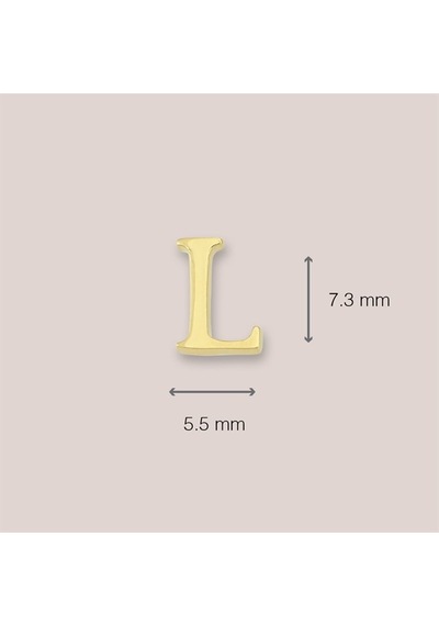 Goldkupe 14 Ayar Altın L Harf Küpe 0,38 Gr-1370