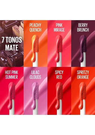 New York Sunkisser Hazy Matte Likit Allık - 30 Pink Mirage Çok Renkli