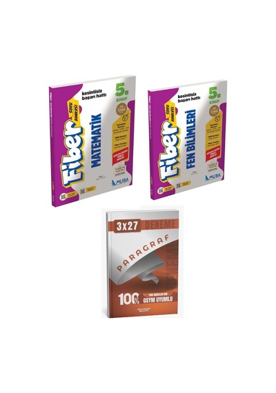 Muba 5. Sınıf Matematik +fen Bilimleri Fiber Maarif Modeli Soru Bankası+anla Kazan Paragraf