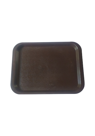 10 Adet Kaymaz Servis Tepsisi ABS Plastik 36x27 cm SelfServis