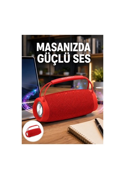 10w Güçlü Stereo Ses Sunan Ipx6 Bluetooth Hoparlör Yeni Nesil Düz Renkli