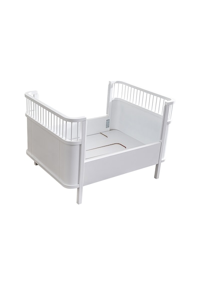 Mdf Beşik 130x90 Trend Büyüyen Beşik Beyaz + 1 Comfort Yatak Beyaz