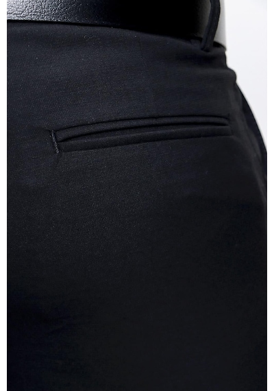 Efor P 1086 Slim Fit Siyah Spor Pantolon Siyah