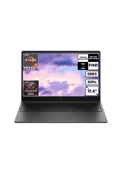 Hp 255R G10 D30M3ETHMF62 R5-7535U 32 GB 1 TB SSD RX660M 15.6" W10P Dizüstü Bilgisayar