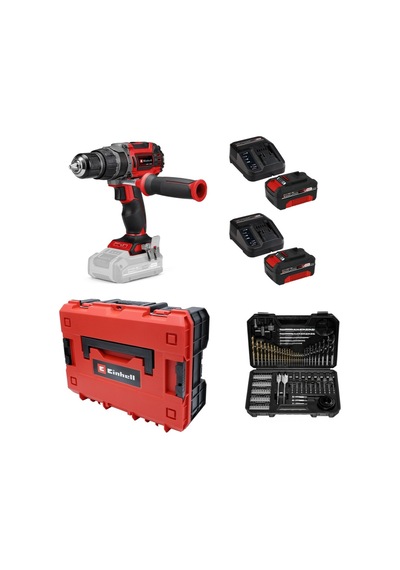 Einhell TP-CD 18/60 Li-ı Bl Solo Akülü Vidalama + 2x4AH Akü + 103 Parça Uç Seti Çanta Dahil HBCV0000AI6YHK