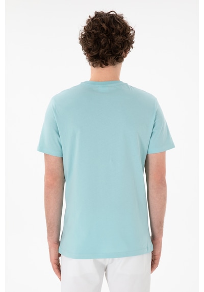 U.S. Polo Assn. Erkek Regular Fit Bisiklet Yaka Aqua Basic Tişört 50305928-VR007
