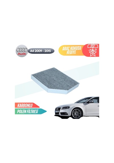 Audi A4 2009-2015 Model Karbonlu Polen Klima Filtresi