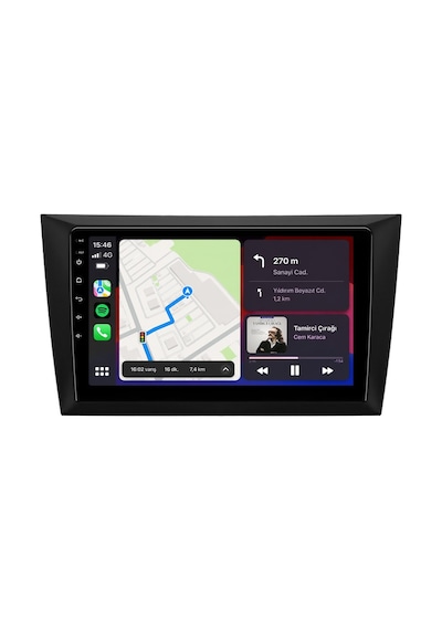 Volkswagen Golf 2009-2012 Android Multimedya Carplay Android Auto Navigasyon 8gb Ram 128gb 9"