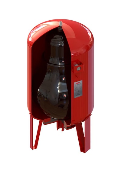 Hex 100 L 10 Bar Dik Ayaklı Manometreli Hidrofor Genleşme Tankı