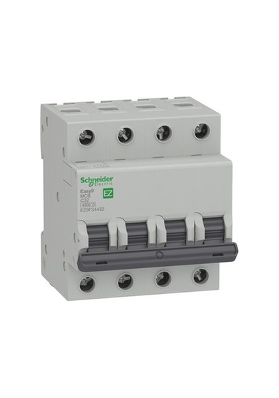 Schneider Ez9f34432 ,easy9/4.5ka 4-faz/4x32a C-tip Otomatik Sigorta