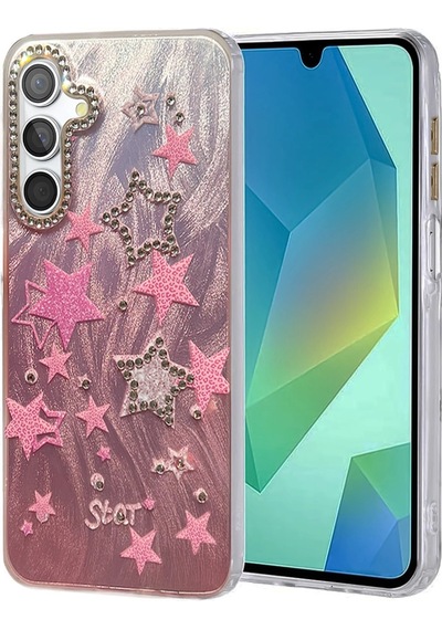 Samsung Uyumlu Galaxy A15 4g Kılıf Blade Aynalı Desenli Kapak Desen 7