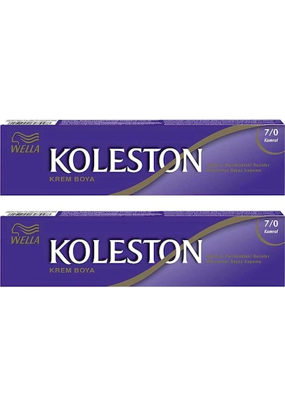 Wella Koleston Sıngle Tüp Boya 7/0 Kuraml 2x Paket
