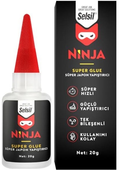 Selsil Ninja Genel Amaçlı Japon Yapıştırıcı 20 Gr. - 5 Adet