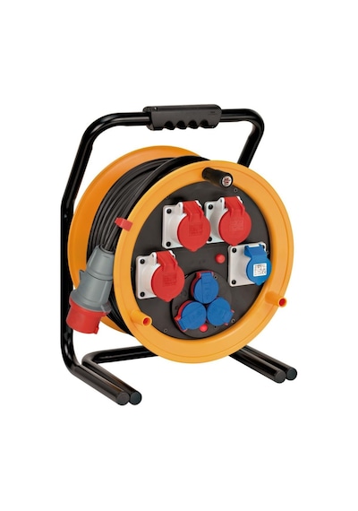 Brennenstuhl Brobusta Cee Girişli Dış Mekan Kullanımına Uygun Ip44 Lisanslı 40 Metre Makaralı Kablo H07rn-f 5g2.5