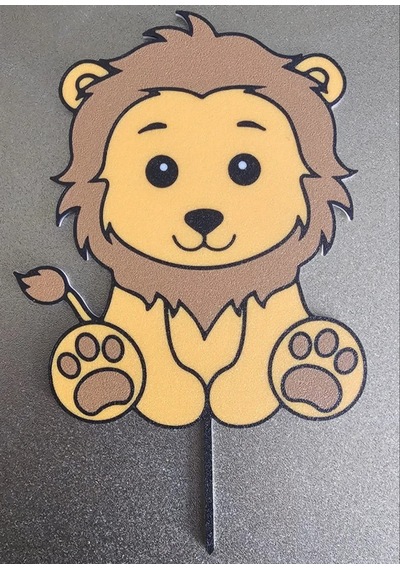 Aslan Pasta Süsü Çocuk Doğum Günü Baby Shower Safari Konsept Masa