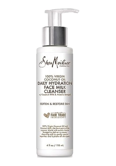 Moisture%100 Virgin Hindistan Cevizi Yağı Günlük Hidrasyon Yüz Sütü Temizleyici 4 Fl.oz
