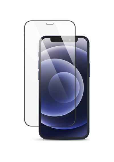 Apple Uyumlu iPhone 13 Mini Toz Filtreli Hd Temperli Cam Ekran Koruyucu Siyah