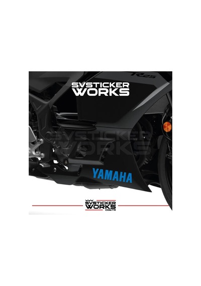 Yamaha Sticker 2 Adet Evrensel Tüm Zeminlere Ve Modellere Uyumlu Lacivert