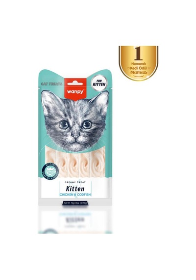Wanpy Tavuklu & Morinalı Yavru Kedi Krema Ödülü 5 14 Gr