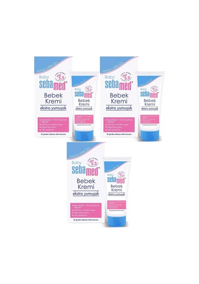 Sebamed Bebek Kremi 200ml Ekstra Yumuşak 3 Lü Set