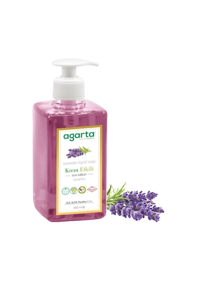 Agarta Doğal Krem Etkili Lavanta Sıvı Sabun 400 ML