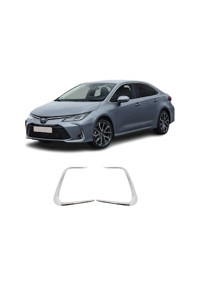 TOYOTA Corolla Uyumlu 2019 SONRASI SİS ÇERÇEVESİ KROM - Corolla Uyumlu SİS KAŞI