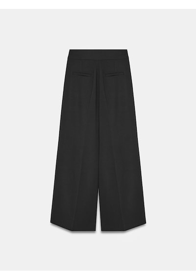 Dilvin 72706 Yüksek Bel Wide Leg Pantolon-siyah