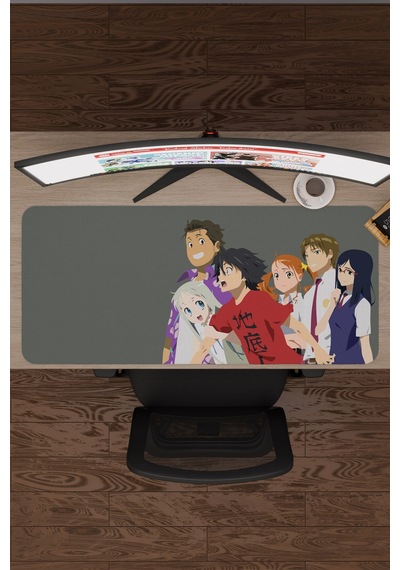 Anohana Anime V1 - 90x40 Xxl Gaming Kauçuk Kaymaz Taban Mouse Pad Fare Altlığı