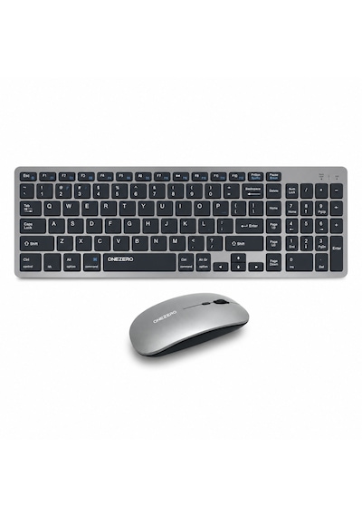 Microcase Bluetooth Ve 2.4g Şarj Edilebilir İnce Tasarım Kablosuz Klavye Mouse Seti + Silikon Klavye Koruması Al5724 Optik