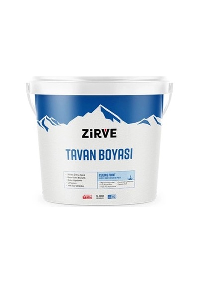 Zirve Tavan Boyası Pls, Beyaz 1/1, 3kg-1,6l Diğer