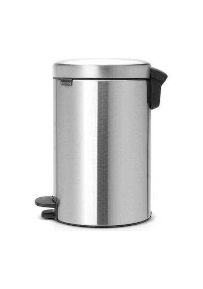 Brabantia Newıcon Matt Steel Pedallı Çöp Kutusu 12L Krom