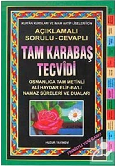 Fihristli - Açıklamalı Tam Karabaş Tecvidi - Şeyh Abdurrahman Karabaşi - Huzur Yayınevi